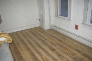 sanded floor